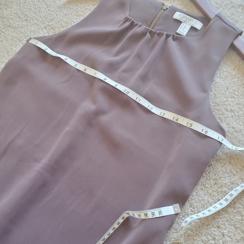 Forever 21 Essentials Gray/Green Career Dress - Picture 4 of 5